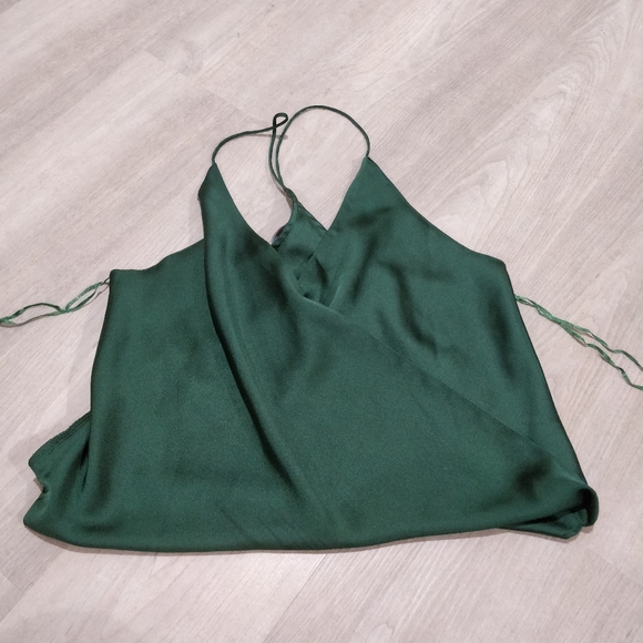 Akira Red Label silky green camisole blouse - Picture 9 of 12